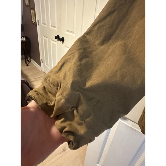 Polo Ralph Lauren Oil Cloth Hunting Shooting Rain Field Jacket Brown Size Large - Picture 13 of 13